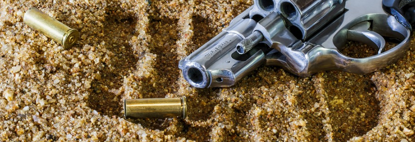 revolver and bullets